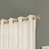 Elegant Iceland Metallic Grommet Blackout Curtain 54" x 84" Beige Rt Designers Collection - 2 of 4