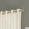 Elegant Iceland Metallic Grommet Blackout Curtain 54" x 84" Beige Rt Designers Collection - image 2 of 4