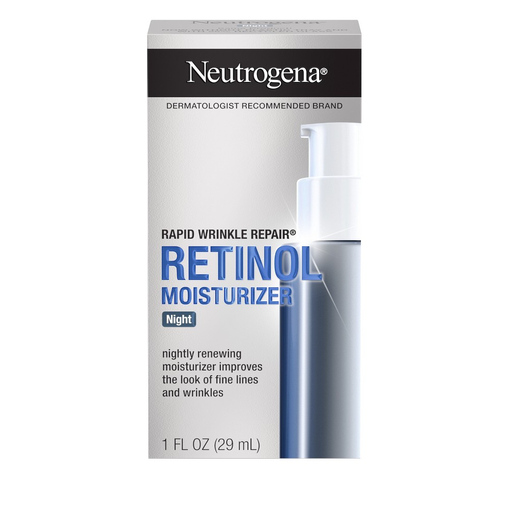 Neutrogena Rapid Wrinkle Repair Retinol Night Face Moisturizer with Hyaluronic Acid - 1 fl oz