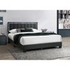 CAVINAS Queen Size Wooden Platform Bed Frame with Channel Tufting Headboard & LED Lights,No Box Spring Needed - 4 of 4