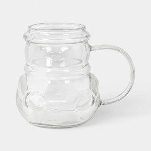 13.53 fl oz Glass Figural Mug Snowman Clear - Wondershop™ : Target