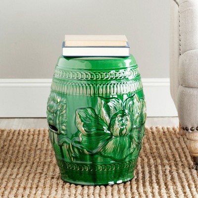 Emerald Green Ceramic Chinese Dragon Garden Stool