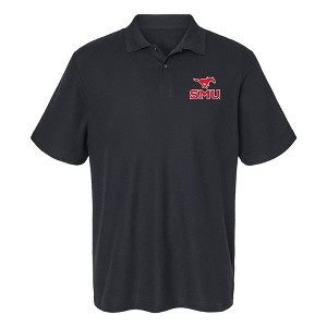 Men's Southern Methodist University Primary Mark Cotton Polo Short Sleeve T-Shirt - 1 of 4