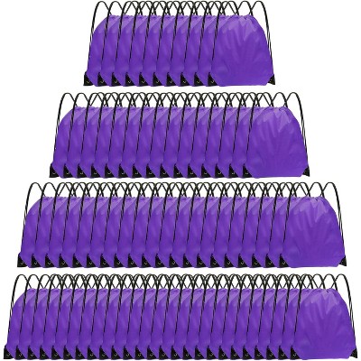 Bulk Drawstring Bags for Party Favors, Lightweight Sackpacks for Gym, School Events, Team Sports & Giveaways