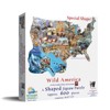 Sunsout Wild America 600 pc Special Shape  Jigsaw Puzzle 96041 - 2 of 4