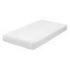 Everyday Kids Fitted Crib Sheet, 100% Soft Breathable Microfiber Baby Sheet, Fits Standard Size Crib Mattress 28in x 52in, White Nursery Sheet - 2 of 4
