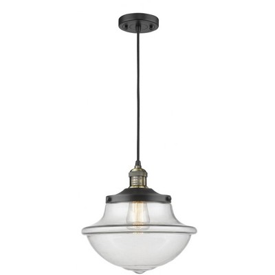Oxford - 1 Light Cord Hung Mini Pendant In Traditional Style-11.5 Inches Tall and 11.75 Inches Wide