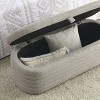 CuisinSmart Fabric Upholstered Storage Bench Ottoman, Modern End of Bed Bench with Hidden Storage, 250 LB Capacity, for Entryway Living Room - 4 of 4
