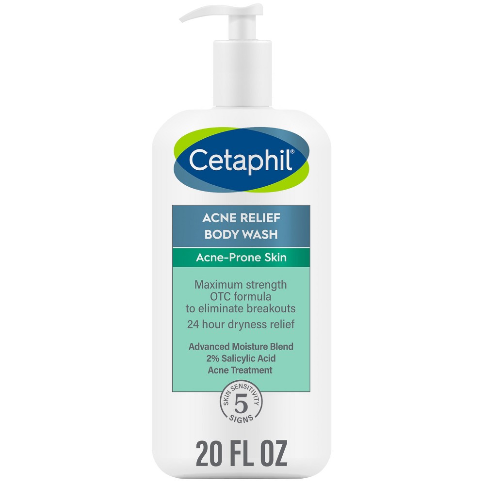 Photos - Shower Gel Cetaphil Acne Relief 2 Salicylic Acid Body Wash - 20 fl oz 