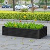 Wooakway Outdoor/Indoor/Decor Metal Planter Boxes Raised Garden Beds Planter Pots Cachepots Nursery Pots - 4 of 4