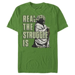 Men's Star Wars Yoda Real the Struggle Is T-Shirt - 1 of 4