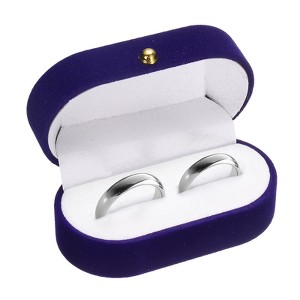 Unique Bargains Portable Soft Mini Ring Jewelry Box for Wedding Proposal Engagement - 1 of 4