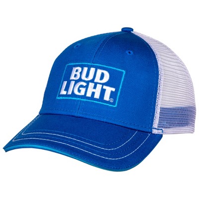 Adult Bud Light Logo Adjustable Snapback Mesh Trucker Hat