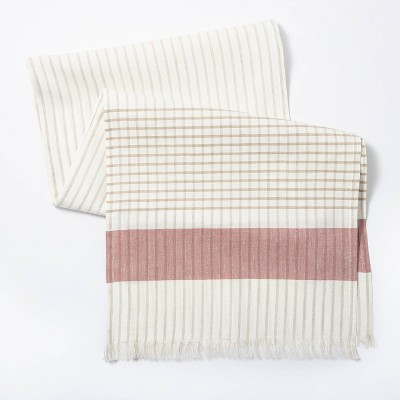72" x 14" Cotton Striped Table Runner - Threshold™ designed with Studio McGee