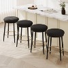 PAGED 24.75"Counter and Bar Stools with Sponge Cushion,Chic Barstools for Kitchen and Dining Room,Set of 2 - 2 of 4