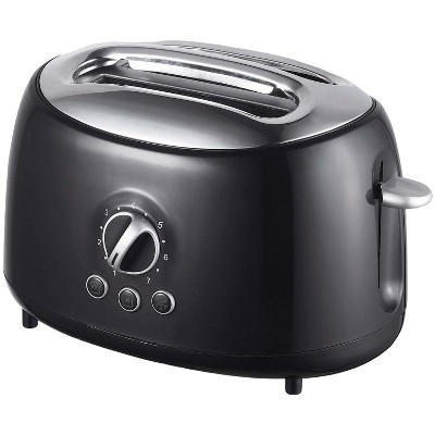 Brentwood Cool-Touch 2-Slice Retro Toaster with Extra-Wide Slots (Black)