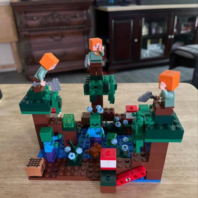 LEGO Minecraft The Swamp Adventure 21240, juguete de construcción con  figuras de Alex y Zombie en bioma, idea de regalo de cumpleaños para niños  a