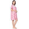 Casual Nights Women's Zipper Front House Dress Short Sleeves Seersucker Woven Housecoat Duster Lounger - 3 of 4
