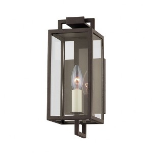 Troy Lighting Beckham 1 - Light Wall Light in  Textured Bronze Clear Shade - 1 of 1