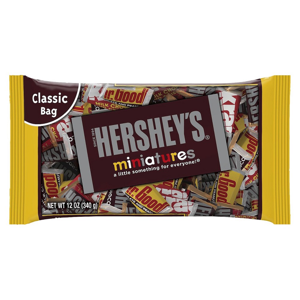 UPC 034000213030 product image for HERSHEY'S Miniatures Classic Bag Chocolate Candy Bars - 12oz | upcitemdb.com