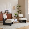 Christopher Knight Home Carlos Modern Wood Upholstered Accent Chair (Set of 2) - 2 of 4
