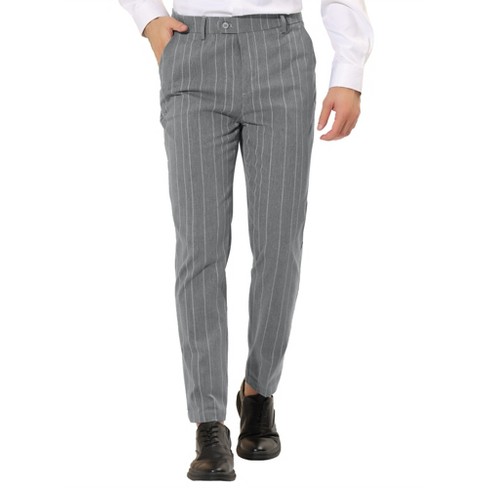 Lars Amadeus Men's Cropped Pants Slim Fit Flat Front Prom Business