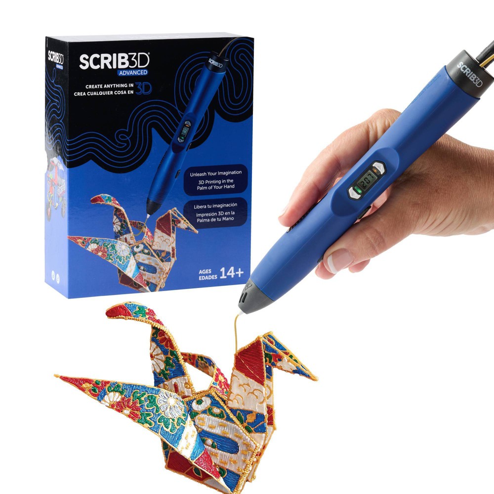 Scrib3D Advanced 3mm 3D Printing Pen - Blue