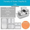 BIRDROCK HOME Stainless Steel Steam Table Pans, 1/3-Size, 6.2 qt, 24 Gauge Steel, 6" Depth, Meal Prep, Cooking & Food Storage (6 Pack) - 4 of 4