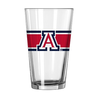 NCAA Arizona Wildcats 16oz Stripe Pint Glass