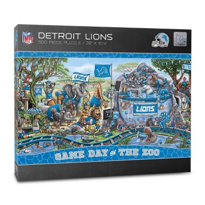 NFL Detroit Lions Game Day at the Zoo 500pc Puzzle