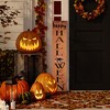 Northlight Spider "Happy Halloween" Wooden Board Porch Sign Decoration - 36" - Orange - 2 of 4