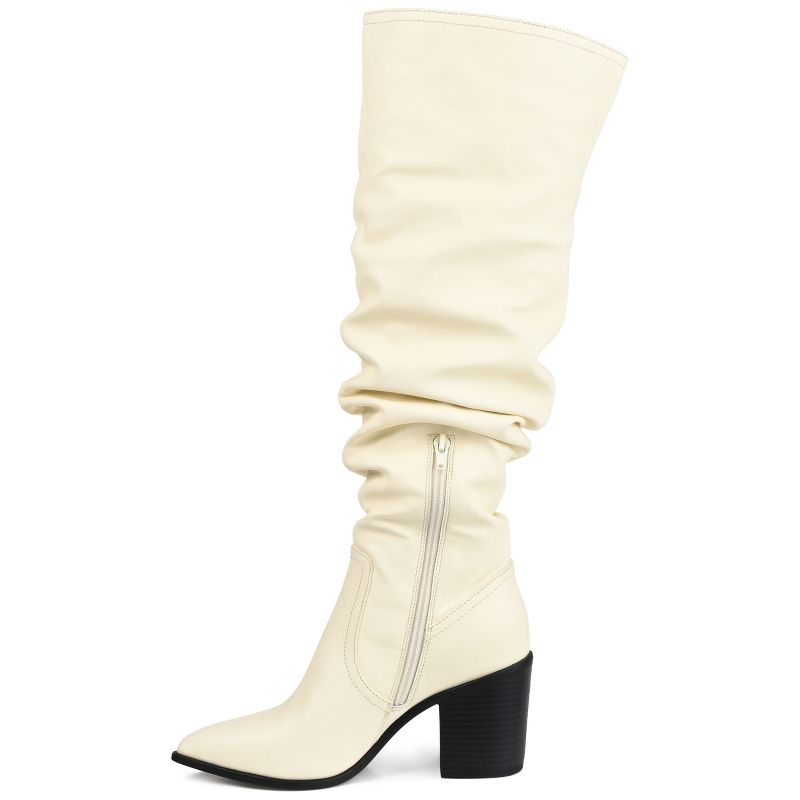 Journee Collection Womens Pia Tru Comfort Foam Stacked Heel Over The Knee Boots, 2 of 10