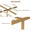 Velvet Upholstered Bed Frame with Solid Wooden Slats Support and Button Tufted Headboard - 4 of 4