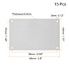 Unique Bargains Stainless Steel DIY Laser Printing Office Engraving Blank Tags 15 Pcs - 2 of 4