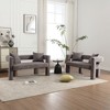 51.18'' Chenille 2-Seater Loveseat sofa with Arc Backrest, High-Density Cushion, and 2 Pillows - 2 of 4