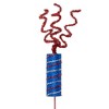 Darice 11" Blue Red and Silver Patriotic 4th of July Decorative Pick - 2 of 2