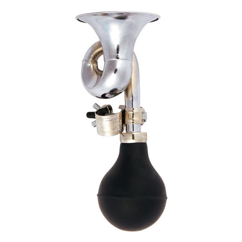 Bell Sports Honker 300 Steel Bugle Horn Silver/Black, 2 of 3