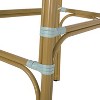 Christopher Knight Home 2pc Vande Wicker and Aluminum Outdoor Patio 29.5" French Barstools Light Teal/White/Bamboo Print Finish - 4 of 4