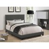 Full Size Upholstered Platform Bed with Nailhead Trim for Bedroom - 2 of 4