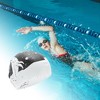 Unique Bargains Silicone Waterproof Kunpeng Print Swim Cap Black White 1 Pc - 2 of 4