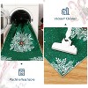 Christmas Snowflake Area Rug,2x3 Rug Washable Non Slip for Entryway,Soft Low Pile Christmas Door Mat - 3 of 4