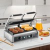 VEVOR Commercial Panini Grill, 3600W Electric Sandwich Panini Maker, Stainless Steel Double Sandwich Press Grill with Temp Control & 19"x9" - 2 of 4