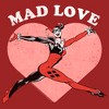 Women's Batman Valentine's Day Harley Quinn Mad Love T-Shirt - 2 of 4