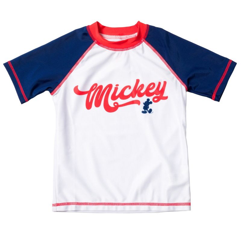 Disney Mickey Mouse Rash Guard Swim Shirt Little Kid to Big Kid, 1 of 6