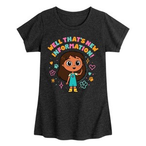 Girls' - Rosie's Rules - New Information Fitted Short Sleeve Graphic T-Shirt - 1 of 3