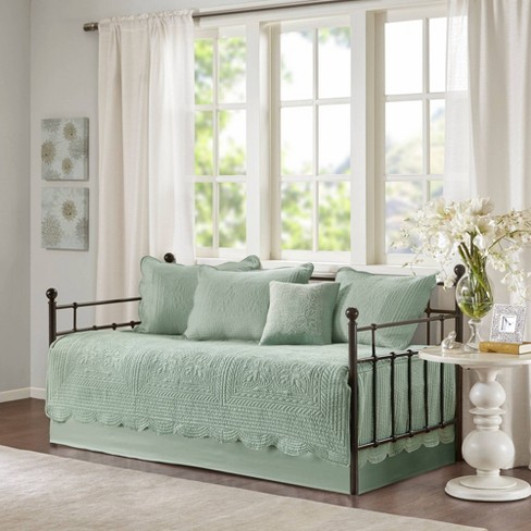 Eddie Bauer Troutdale Solid 4-Piece Green Cotton Bonus Daybed Set