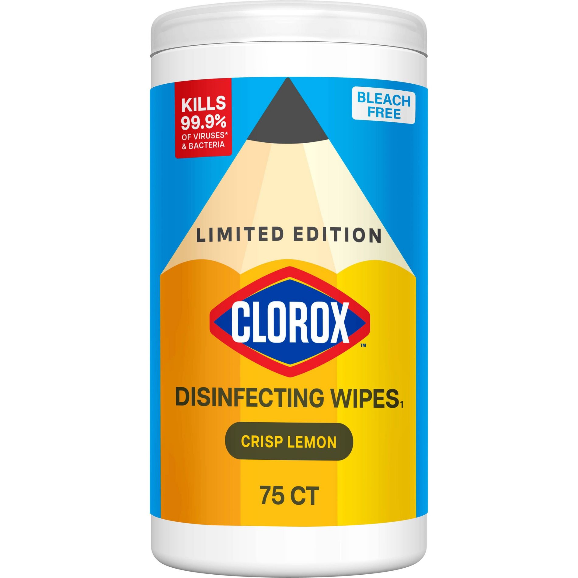 Clorox Disinfecting Bleach Free Multi-Surface Cleaning Wipes - Crisp Lemon - 75ct​