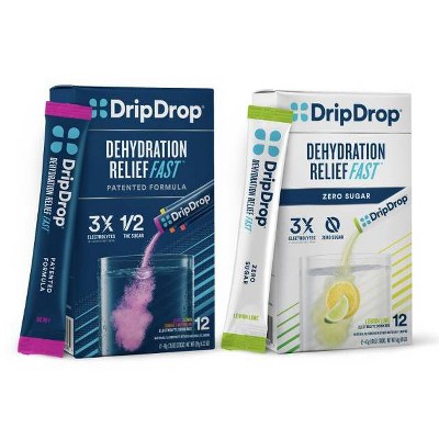 DripDrop Electrolyte Powder Sticks - Berry, Pack of 100