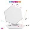 Sonic Acoustics 12 Pack Hexagon Acoustic Panels - High Density Soundproofing Panels - 4 of 4