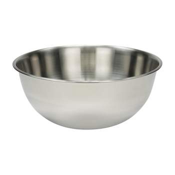 Winco Mixing Bowl, Deep, Heavy-Duty Stainless Steel, 0.6 mm